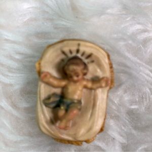 NIB ANRI BABY JESUS HAND CARVED NATIVITY CRÈCHE FIGURE